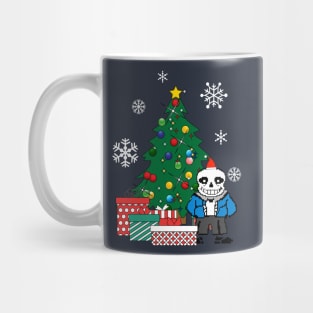 Sans Around The Christmas Tree Undertale Mug